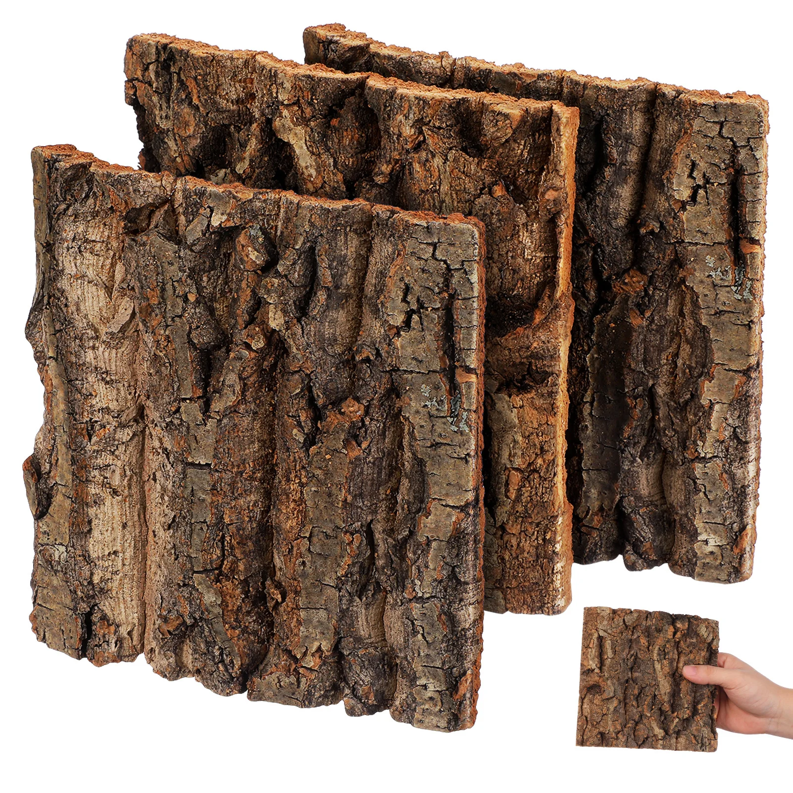 4Pcs Lifelike Tree Bark Reptile Enclosure Backgrounds Versatile Use Home Office Aquarium Decor Cork Board Reptile
4Pcs Lifelike Tree Bark Reptile Enclosure Backgrounds Versatile Use Home Office Aquarium Decor Cork Board Reptile