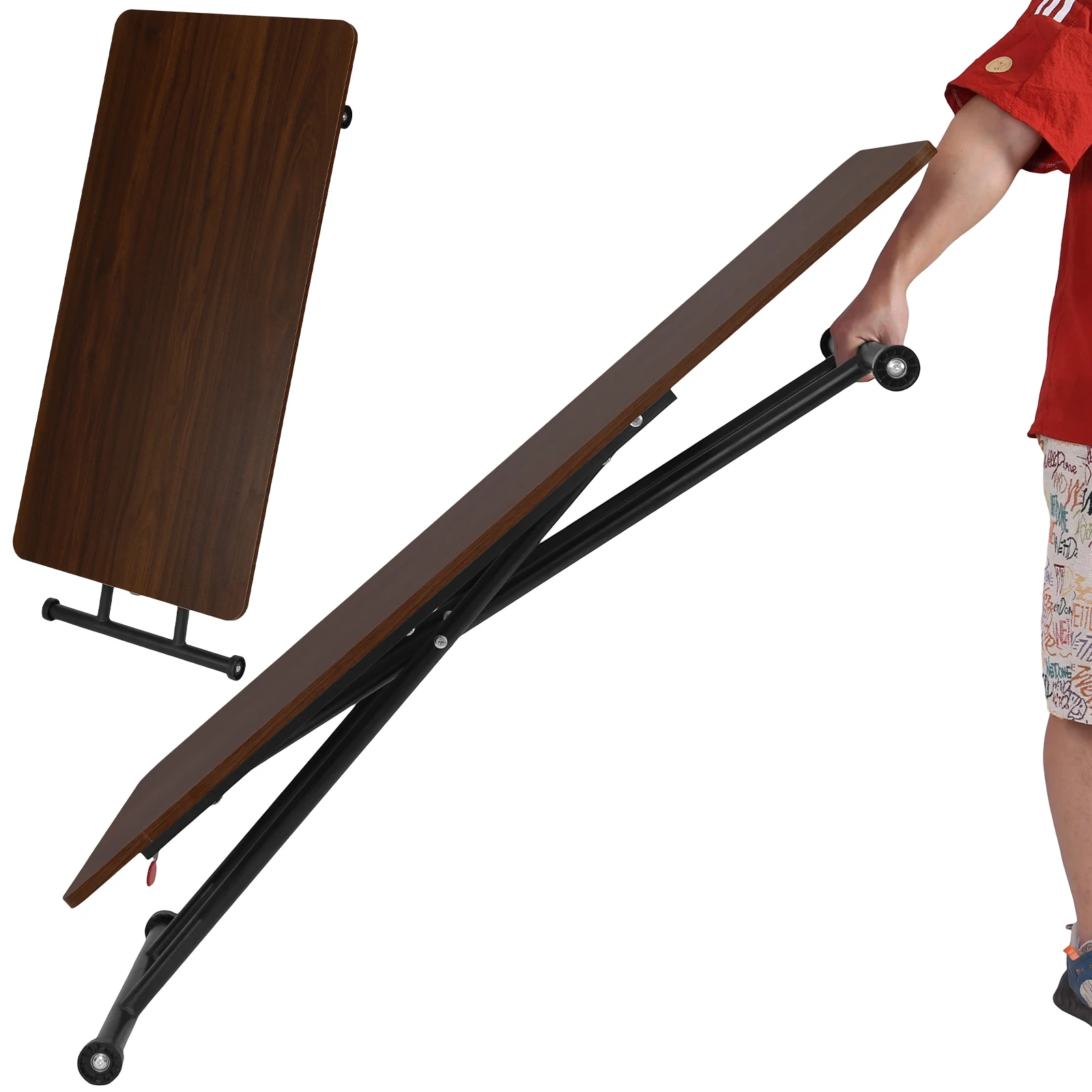 Складной журнальный столик с роликами Низкий журнальный столик Деревянный портативный напольный столик для небольших помещений
Складной журнальный столик с роликами Низкий журнальный столик Деревянный портативный напольный столик для небольших помещений