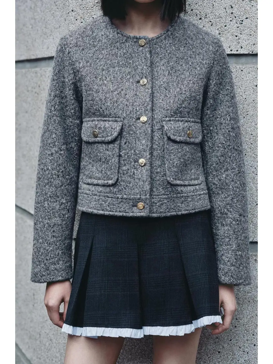 Ele Lady Sle Long Sve Coat with Gold Button Closure Flip Cover ket Decorative Ladies Faion Autumn Outerwear
Ele Lady Sle Long Sve Coat with Gold Button Closure Flip Cover ket Decorative Ladies Faion Autumn Outerwear