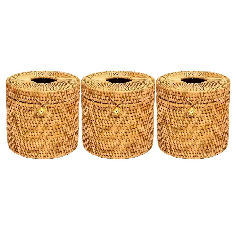 N84R 3X Rattan Tissue Box Toilet Paper Cover Wicker Decorative Holders With Lid
N84R 3X Rattan Tissue Box Toilet Paper Cover Wicker Decorative Holders With Lid