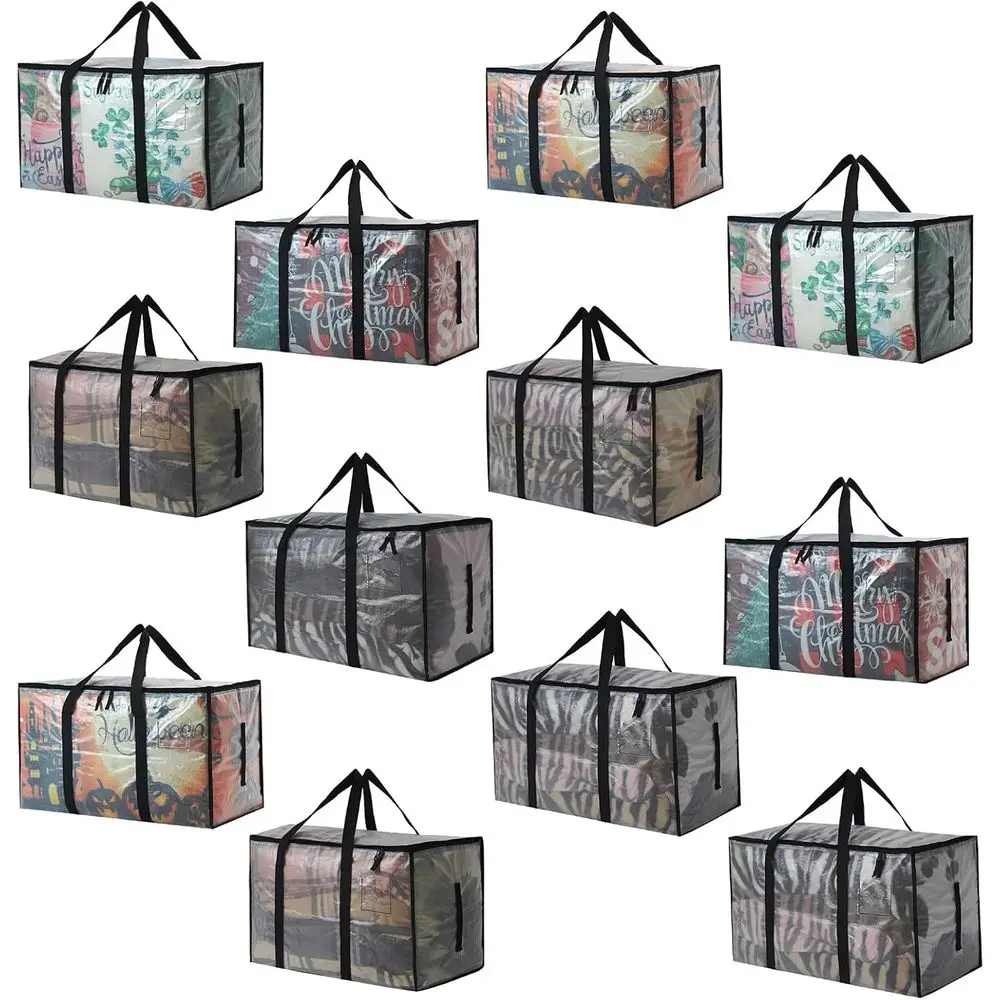 Heavy Duty 93L (24.5 Gallon) Stackable Storage Bins with Fully Openable Lids, Moving Bags Heavy Duty, Clear Plastic Totes for Mo
Heavy Duty 93L (24.5 Gallon) Stackable Storage Bins with Fully Openable Lids, Moving Bags Heavy Duty, Clear Plastic Totes for Mo