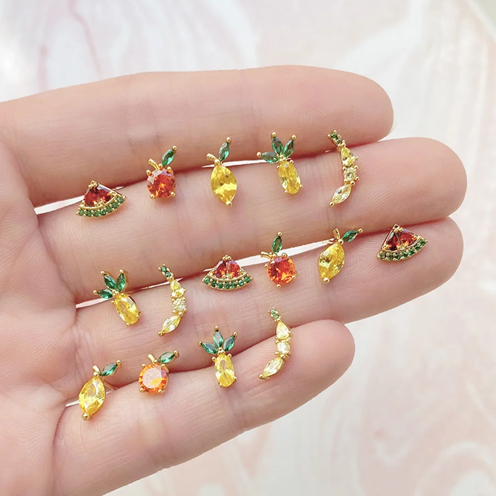 Fruit Themed Ear Studs Fashion Creative Chic Earrings Women Jewelry Party Evening Dress Match Premium Allergy Resistant
Fruit Themed Ear Studs Fashion Creative Chic Earrings Women Jewelry Party Evening Dress Match Premium Allergy Resistant