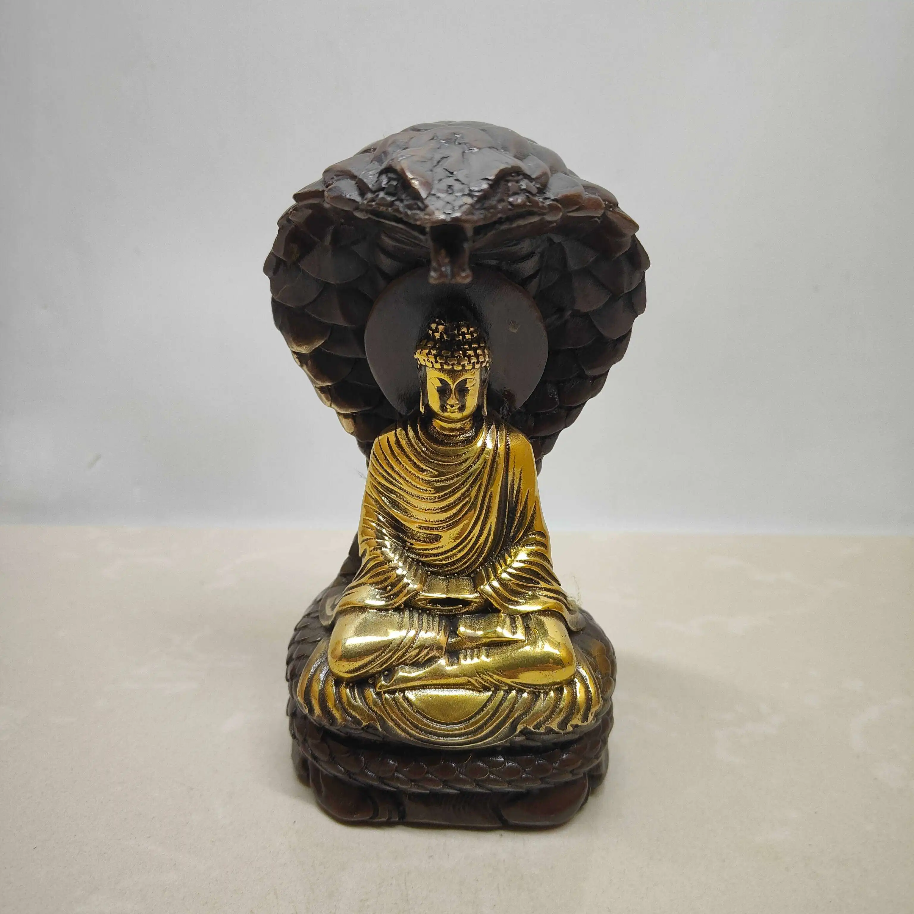 Vintage Gilded Copper Shakyamuni Buddha Statue Tathagata Figurine Home Buddhism Religious Decorative Craft
Vintage Gilded Copper Shakyamuni Buddha Statue Tathagata Figurine Home Buddhism Religious Decorative Craft