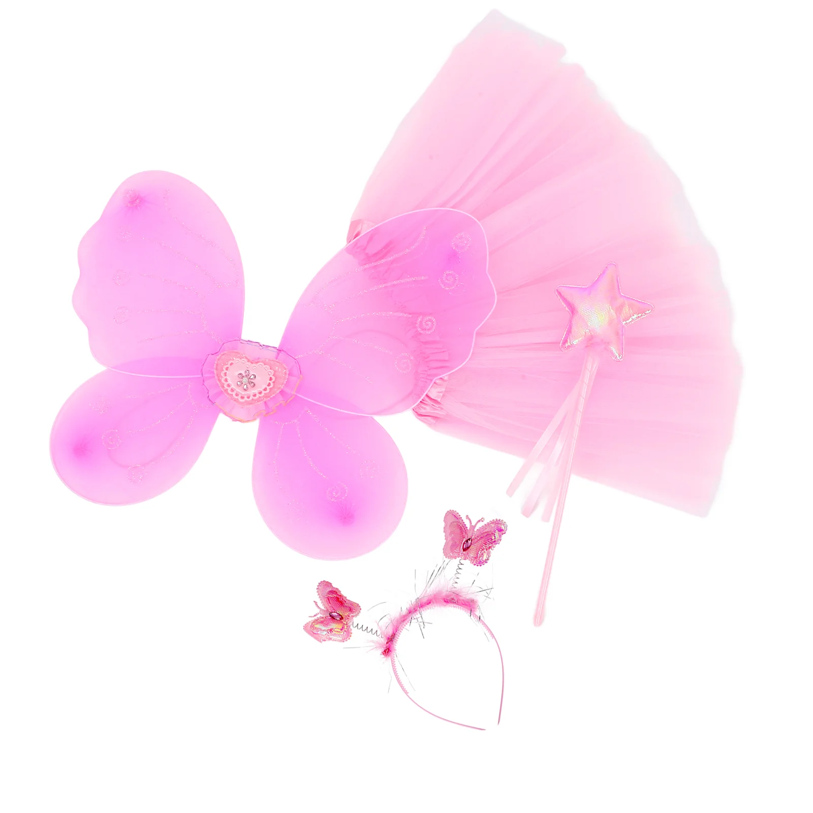 Butterfly Wings Four Piece Set Girls Outfits Girl's Fairy Dress Cosplay Performing Fabric Children's Costume Kit
Butterfly Wings Four Piece Set Girls Outfits Girl's Fairy Dress Cosplay Performing Fabric Children's Costume Kit