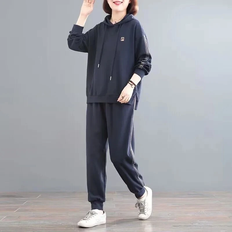 Women's Casual Sportswear Sets 2023 New Spring Autumn Two Piece Sets Women Fashion Splice Hooded Sports Suit Pants Set Tracksuit
Women's Casual Sportswear Sets 2023 New Spring Autumn Two Piece Sets Women Fashion Splice Hooded Sports Suit Pants Set Tracksuit