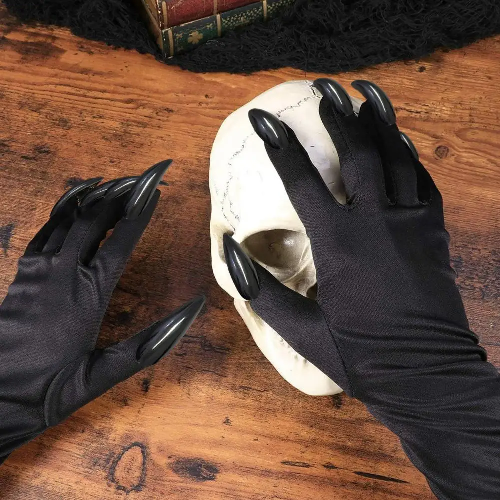 Non-slip Gloves Halloween Long Finger Claw Gloves for Adults Cat Woman Paw Gloves with Fingernails Claws Cosplay for Stage
Non-slip Gloves Halloween Long Finger Claw Gloves for Adults Cat Woman Paw Gloves with Fingernails Claws Cosplay for Stage