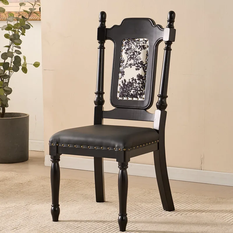 American Vintage Solid Wood Dining Chair, Retro Casual Minimalist Backrest Chair Confortable Et Durable Dining Room Furniture
American Vintage Solid Wood Dining Chair, Retro Casual Minimalist Backrest Chair Confortable Et Durable Dining Room Furniture