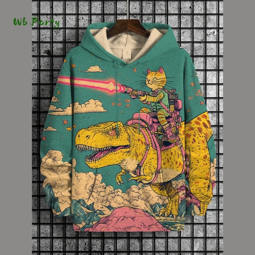 2026 Men's Hoodies Funny Cat Dinosaur Art 3D Printed Cartoon Sweatshirt Men's Women's Tracksuit Oversized Casual Street Y2k Coat
2026 Men's Hoodies Funny Cat Dinosaur Art 3D Printed Cartoon Sweatshirt Men's Women's Tracksuit Oversized Casual Street Y2k Coat