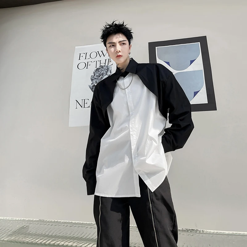 2023 Spring Autumn Korean Patchwork Fashion Blouse Man Casual Loose All Match Male Shirt Loose Tops Streetwear Clothes Y48
2023 Spring Autumn Korean Patchwork Fashion Blouse Man Casual Loose All Match Male Shirt Loose Tops Streetwear Clothes Y48