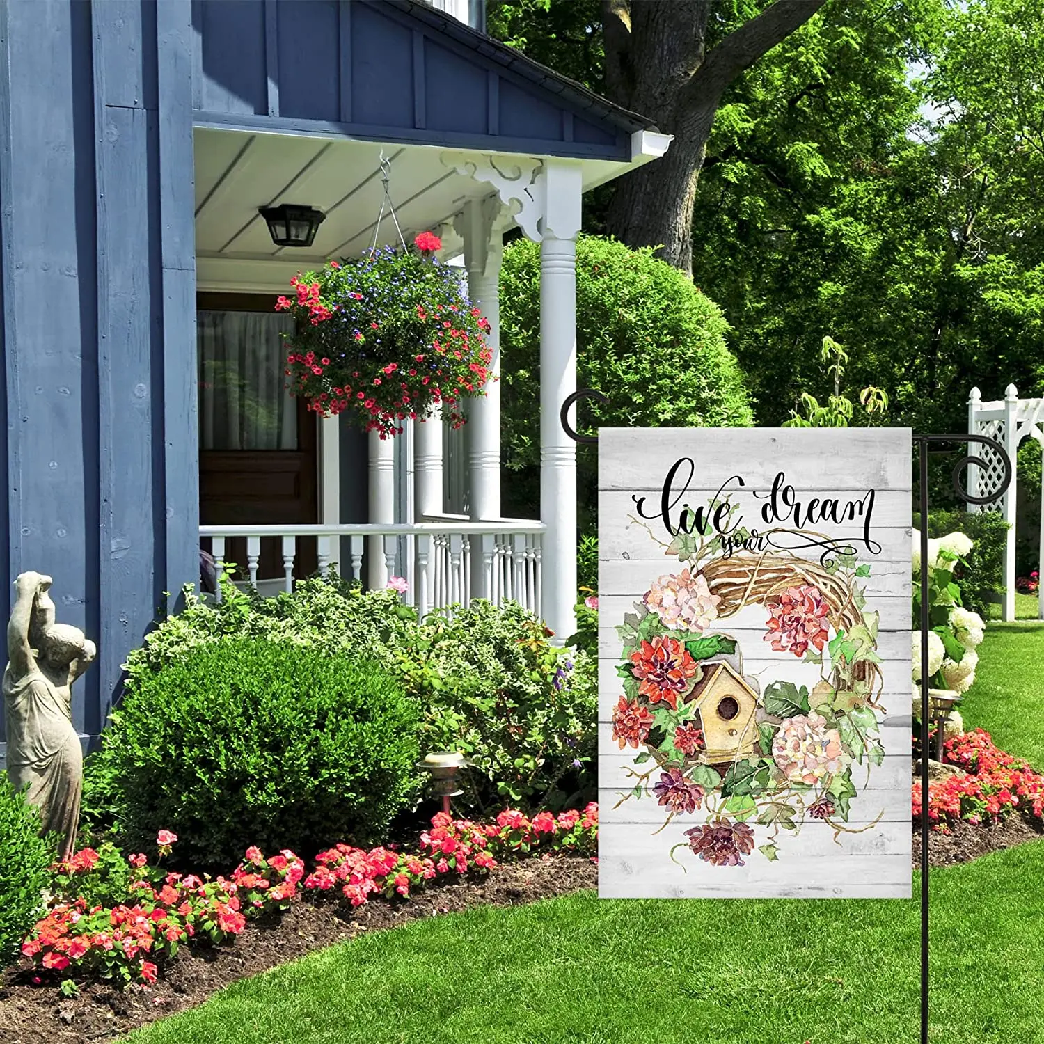 Live Your Dream Decorative Welcome Home Spring Flower Wreath Garden Flag Banner for Outside House Yard Home Decorative
Live Your Dream Decorative Welcome Home Spring Flower Wreath Garden Flag Banner for Outside House Yard Home Decorative