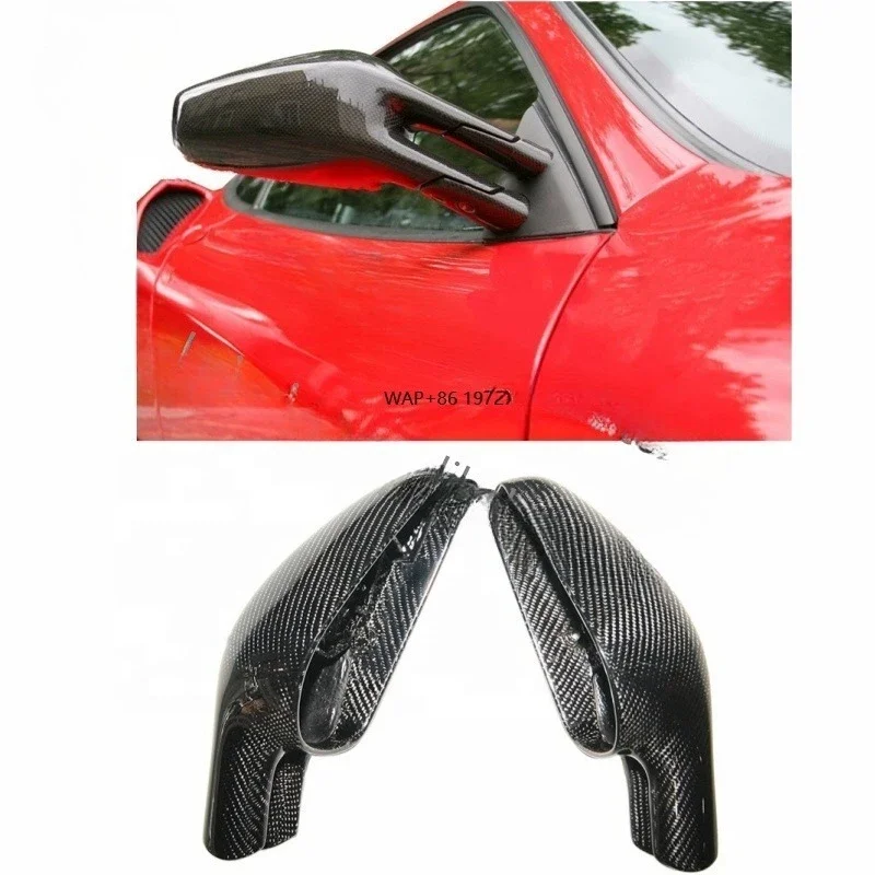 High Glossy Carbon Fiber Replacement Parts Exterior Rear Side Mirror Covers for F430 OEM Rearview Mirror Cover
High Glossy Carbon Fiber Replacement Parts Exterior Rear Side Mirror Covers for F430 OEM Rearview Mirror Cover