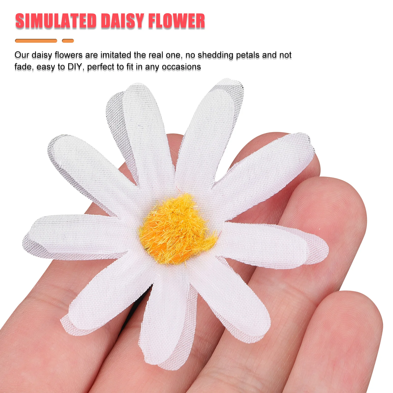 100pcs Artificial Daisy Flowers Fake Flower Heads Simulated Blossoms For Wedding Party Home Decor Vase Fillers Plastic
100pcs Artificial Daisy Flowers Fake Flower Heads Simulated Blossoms For Wedding Party Home Decor Vase Fillers Plastic