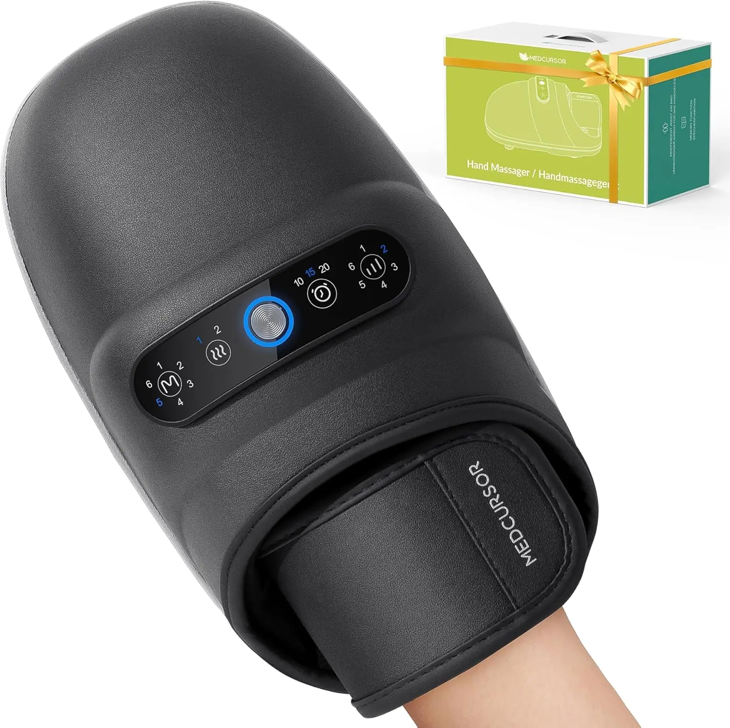 Cordless Hand Massager with Heat and Compression, 6 Modes, 2 Heat Levels, 3 Timers
Cordless Hand Massager with Heat and Compression, 6 Modes, 2 Heat Levels, 3 Timers