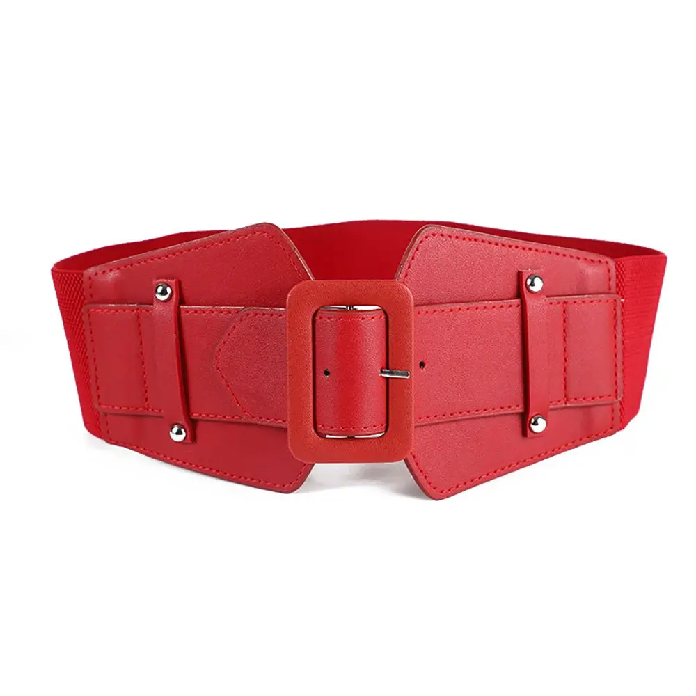 Wide Korean Elastic Dress Skirt Ladies Canvas Sweater PU Belt Women Waistband Waist Belt Cummerbunds
Wide Korean Elastic Dress Skirt Ladies Canvas Sweater PU Belt Women Waistband Waist Belt Cummerbunds