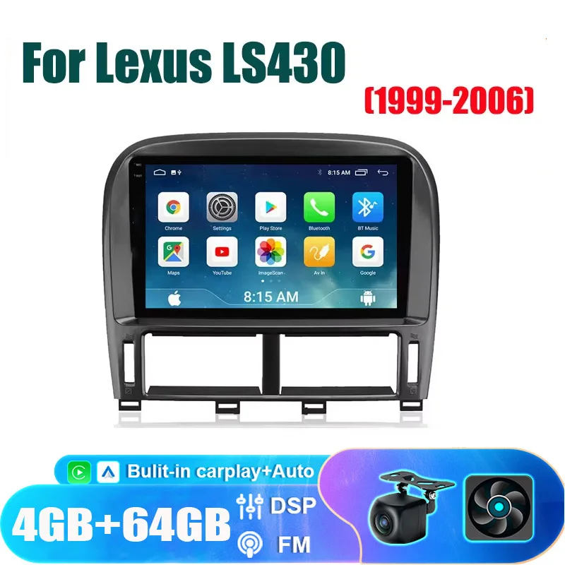 9“4+64GB Android Carplay Car Radio For Lexus LS430 1999-2006 Wifi GPS Navigation Player Stereo Multimedia Android auto BT
9“4+64GB Android Carplay Car Radio For Lexus LS430 1999-2006 Wifi GPS Navigation Player Stereo Multimedia Android auto BT