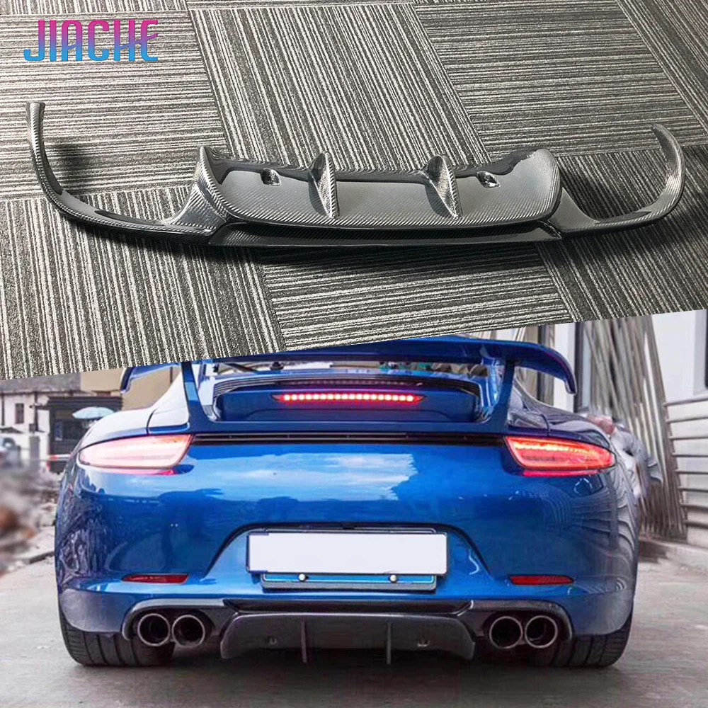 JIACHE For Porsche 911 991 GT3 2012 2013 2014 2015 Rear Diffuser Dry Carbon Fiber Rear Bumper Lip Spoiler Diffuser Accessories
JIACHE For Porsche 911 991 GT3 2012 2013 2014 2015 Rear Diffuser Dry Carbon Fiber Rear Bumper Lip Spoiler Diffuser Accessories