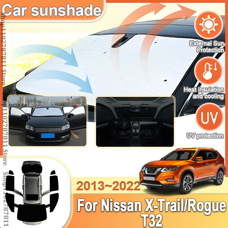 Полные автомобильные чехлы, солнцезащитные козырьки для Nissan X-Trail T32 2013~2022 2021 2020, отражатель, солнцезащитный козырек, серебристые аксессуары для защиты автомобиля
Полные автомобильные чехлы, солнцезащитные козырьки для Nissan X-Trail T32 2013~2022 2021 2020, отражатель, солнцезащитный козырек, серебристые аксессуары для защиты автомобиля