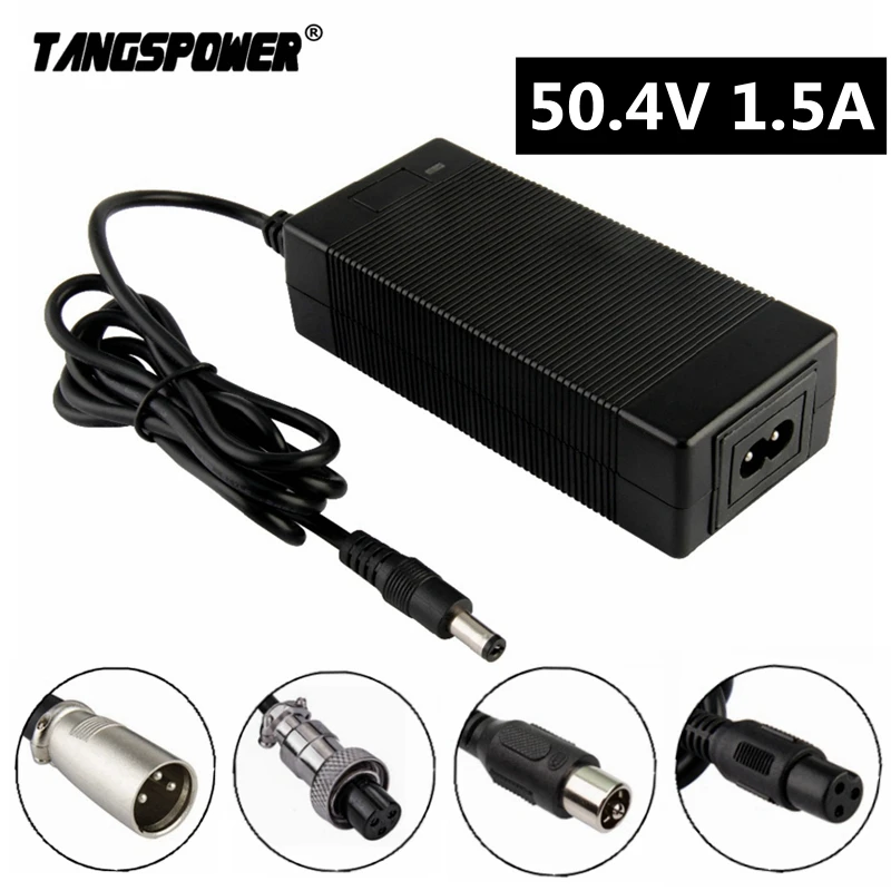 84W 50.4V 1.5A Lithium Battery Charger For 12Series 44.4V Li-ion Battery Pack Silent Charging Charger Household Tool Charger
84W 50.4V 1.5A Lithium Battery Charger For 12Series 44.4V Li-ion Battery Pack Silent Charging Charger Household Tool Charger