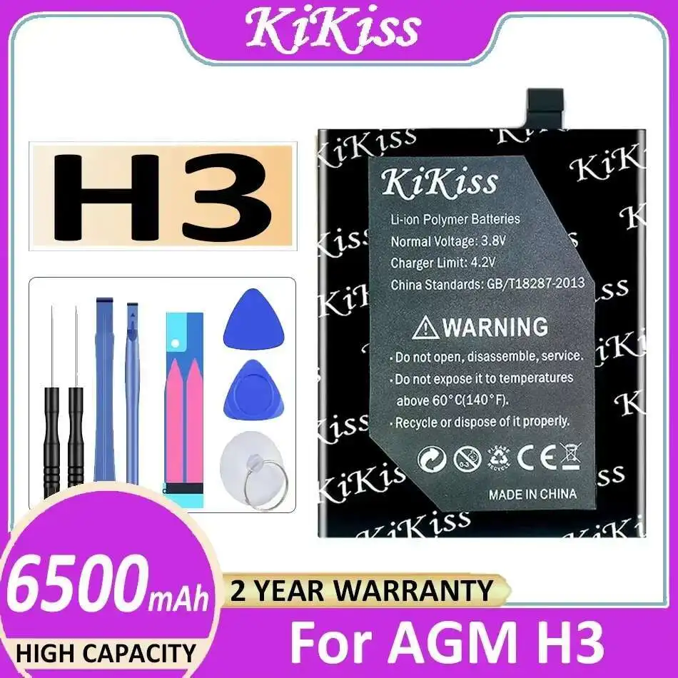 Good Low-Temperature Performance Mobile Phone Battery Reliable Replacement 6500mAh For Agm H3
Good Low-Temperature Performance Mobile Phone Battery Reliable Replacement 6500mAh For Agm H3