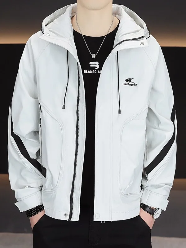 Casual Men's Jaet Autumn New Sle Loose Fit Hooded Workwear Faionable Spring Autumn Windproof Polyester Fabric Zipper Cl...
Casual Men's Jaet Autumn New Sle Loose Fit Hooded Workwear Faionable Spring Autumn Windproof Polyester Fabric Zipper Cl...