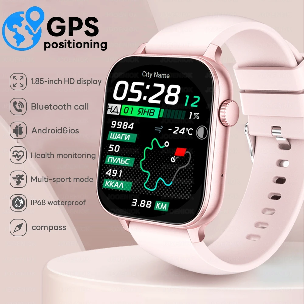 2025 New Built-in GPS Smart Watch 1.85 inch Heart Rate GPS Sports Health Bracelet Waterproof BT Calling Smartwatch Men Women+Box
2025 New Built-in GPS Smart Watch 1.85 inch Heart Rate GPS Sports Health Bracelet Waterproof BT Calling Smartwatch Men Women+Box