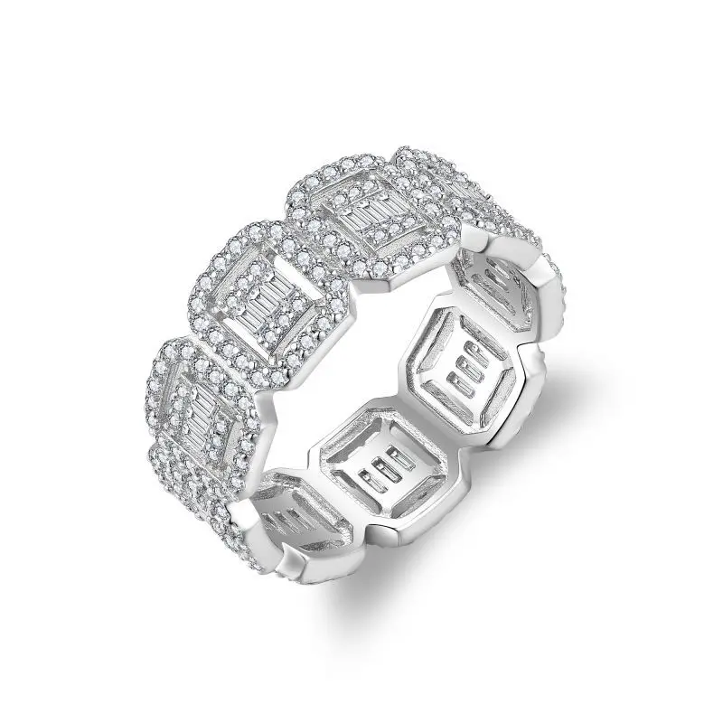 Full Circle Moissanite Row Ring Hip-hop Style Square Hollow Wide Version Men and Women Couple Ring S925
Full Circle Moissanite Row Ring Hip-hop Style Square Hollow Wide Version Men and Women Couple Ring S925