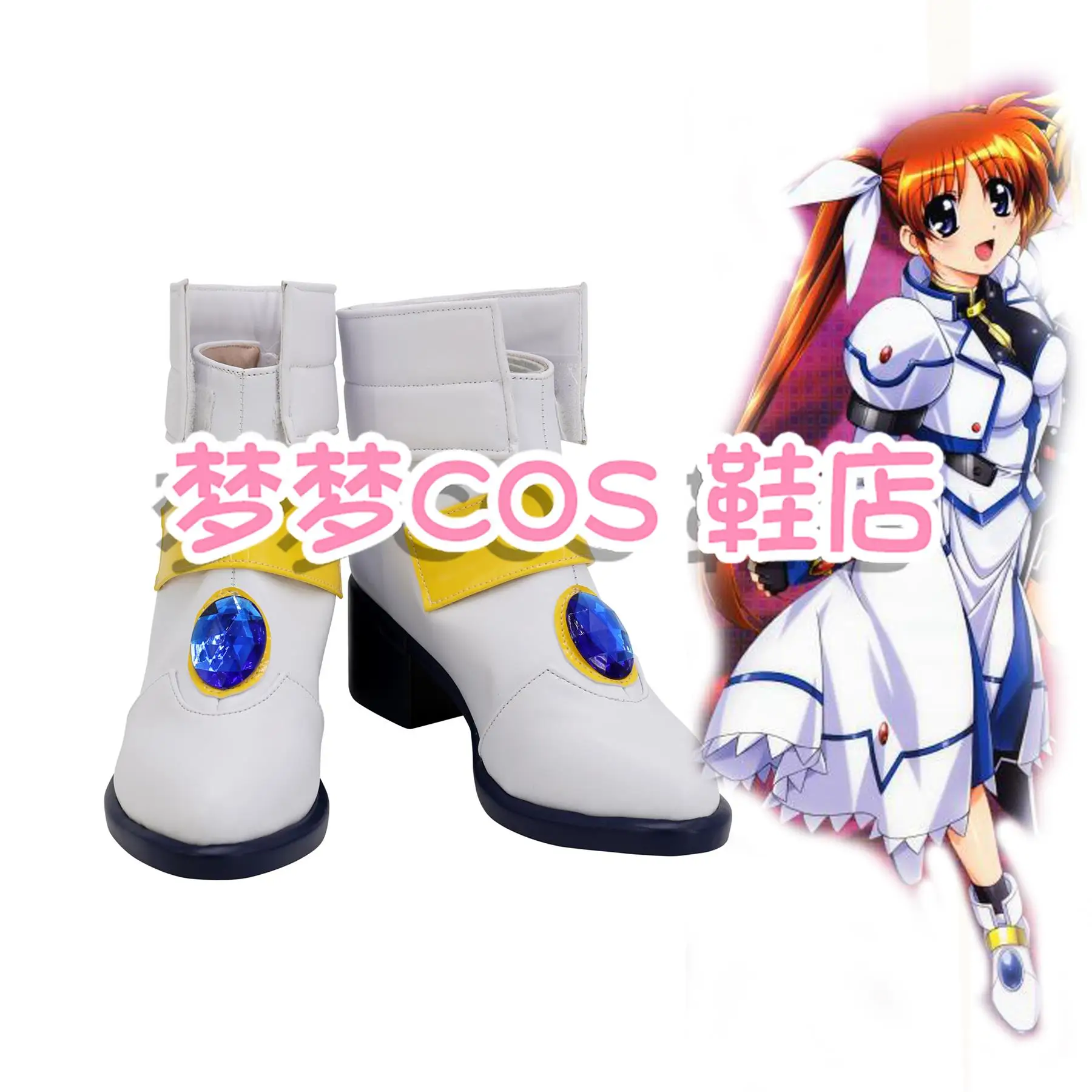Magical Girl Lyrical Nanoha Nanoha Takamachi Cosplay Shoes Boots Anime Halloween PU Leather Boots
Magical Girl Lyrical Nanoha Nanoha Takamachi Cosplay Shoes Boots Anime Halloween PU Leather Boots