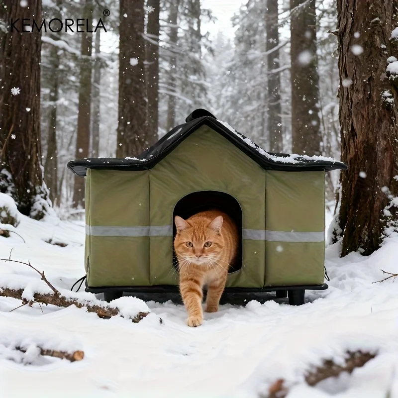 KEMORELA Extra Large Outdoor for cat House with Windproof & Insulation Oxford Cloth Winter Pet Shelter, All-Weather Small Dog
KEMORELA Extra Large Outdoor for cat House with Windproof & Insulation Oxford Cloth Winter Pet Shelter, All-Weather Small Dog