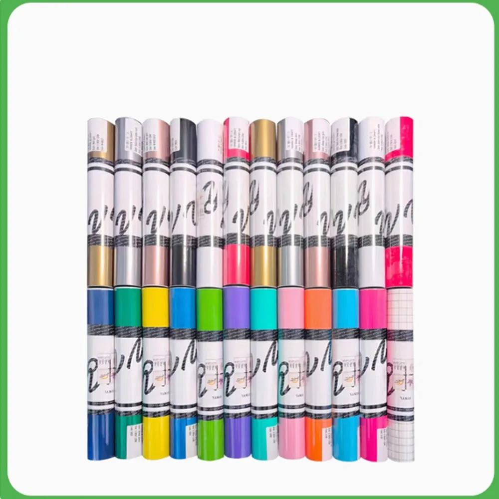 Engraving Film Smooth Matte Surface Solid color Adhesive Vinyl Suitable for Circut Silhouette
Engraving Film Smooth Matte Surface Solid color Adhesive Vinyl Suitable for Circut Silhouette