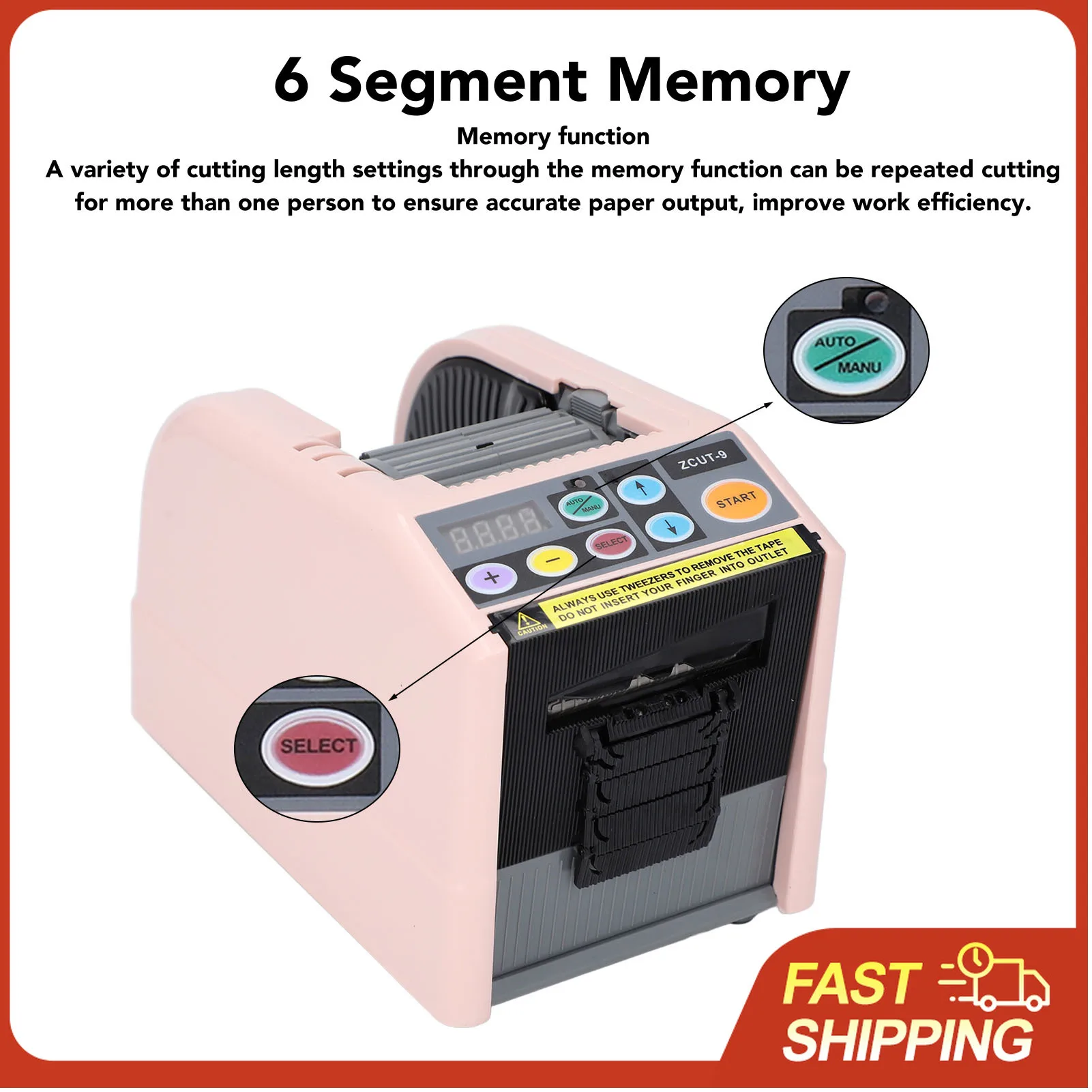 Ribbon Cutting Machine Wide Application Efficient 200mm/second Feeding Speed Tape Cutter Machine Accurate Cutting for Shipping
Ribbon Cutting Machine Wide Application Efficient 200mm/second Feeding Speed Tape Cutter Machine Accurate Cutting for Shipping