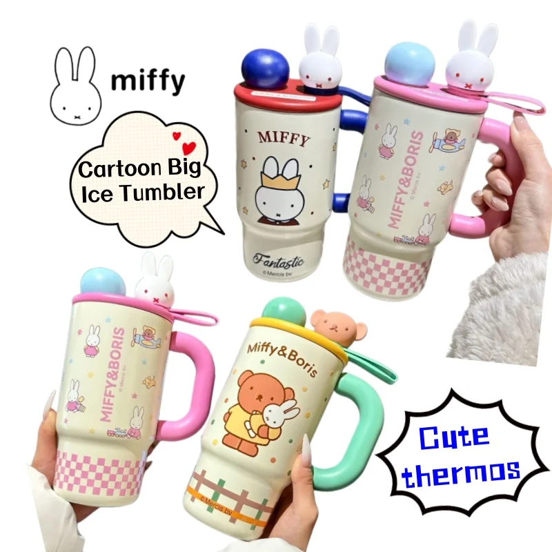 New Miffy creative personality simple large capacity ice cup high color value cartoon cute 316 stainless steel straw thermos cup
New Miffy creative personality simple large capacity ice cup high color value cartoon cute 316 stainless steel straw thermos cup
