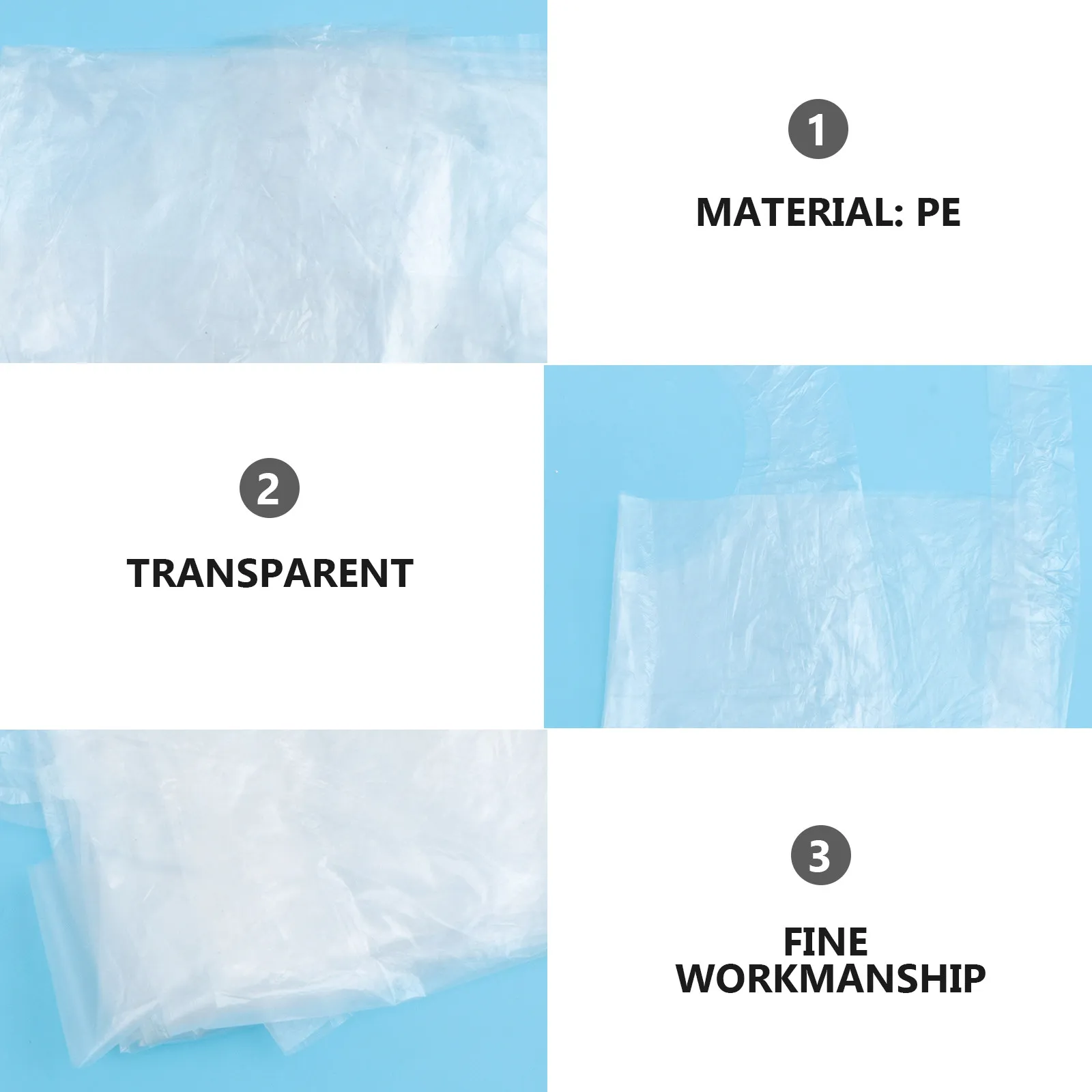 50Pcs Waterproof Disposable Plastic Aprons Unisex Oil Proof for Cooking Painting Hotpot Picnic Protection Clothes
50Pcs Waterproof Disposable Plastic Aprons Unisex Oil Proof for Cooking Painting Hotpot Picnic Protection Clothes