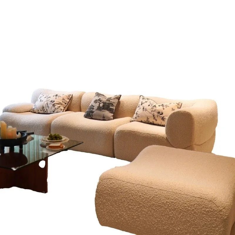 Cream wind white module sofa corner combination small apartment living room retro minimalist teddy velvet
Cream wind white module sofa corner combination small apartment living room retro minimalist teddy velvet