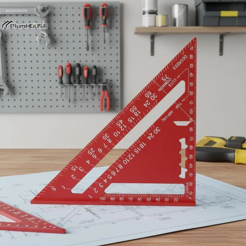 1Pcs Red Aluminum Alloy Triangle Ruler High Precision Clear Scales For Woodworking Carpentry Construction Measuring
1Pcs Red Aluminum Alloy Triangle Ruler High Precision Clear Scales For Woodworking Carpentry Construction Measuring
