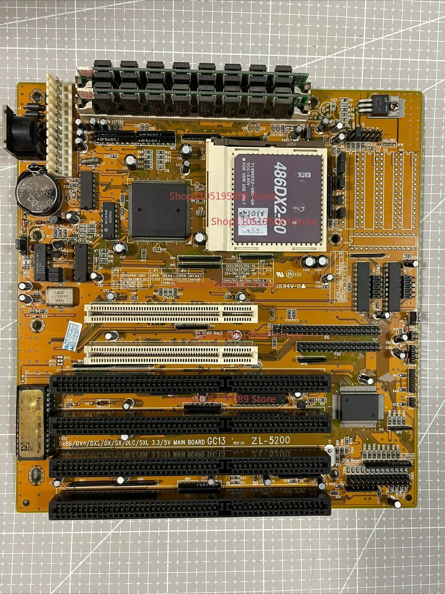 For ZL-5200 Antique 486 Computer Main Board
For ZL-5200 Antique 486 Computer Main Board