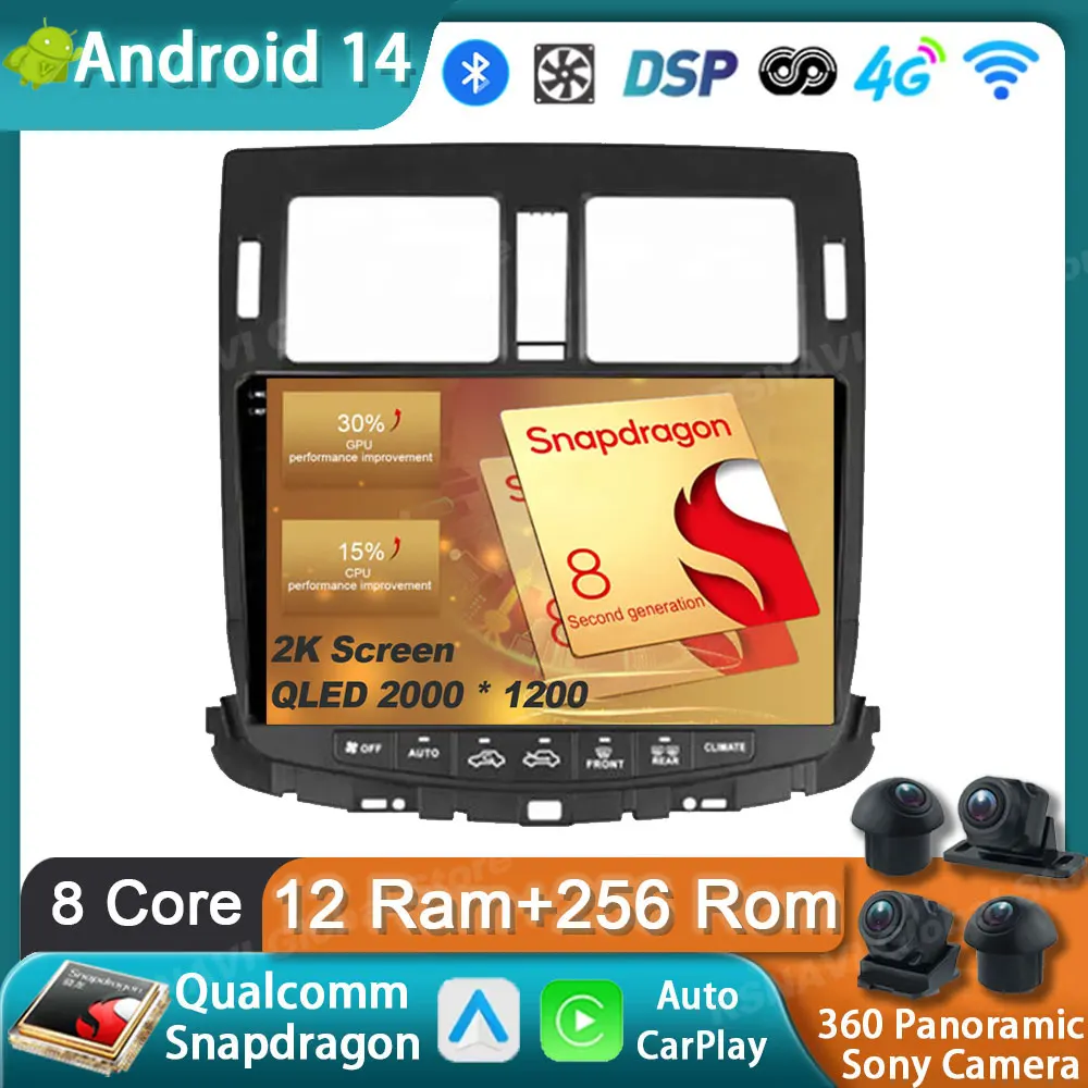 Автомобильный радиоприемник Android 14 для Toyota Crown 2010 - 2013 GPS Carplay мультимедийный плеер Навигация стерео Авто DSP BT 2din головное устройство DVD
Автомобильный радиоприемник Android 14 для Toyota Crown 2010 - 2013 GPS Carplay мультимедийный плеер Навигация стерео Авто DSP BT 2din головное устройство DVD
