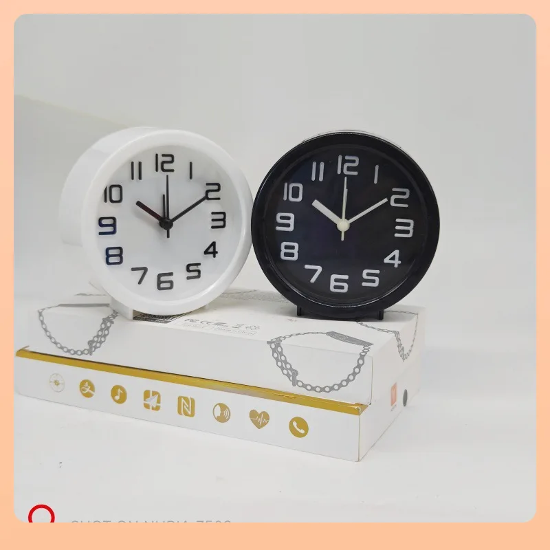 Plastic Desktop Clock for Kids Room Bedroom Mini Small Nightstand Candy Colored Alarm Bedside Table Mute Design for Desktop
Plastic Desktop Clock for Kids Room Bedroom Mini Small Nightstand Candy Colored Alarm Bedside Table Mute Design for Desktop