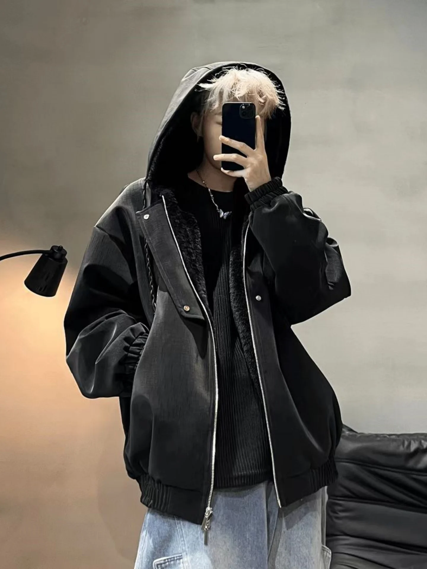 Winter Thiened Tee-Proof Jaet Hooded Men's Clothing Mountain Eagle Trendy Slimming Loose Cotton Warm Outerwear ex
Winter Thiened Tee-Proof Jaet Hooded Men's Clothing Mountain Eagle Trendy Slimming Loose Cotton Warm Outerwear ex