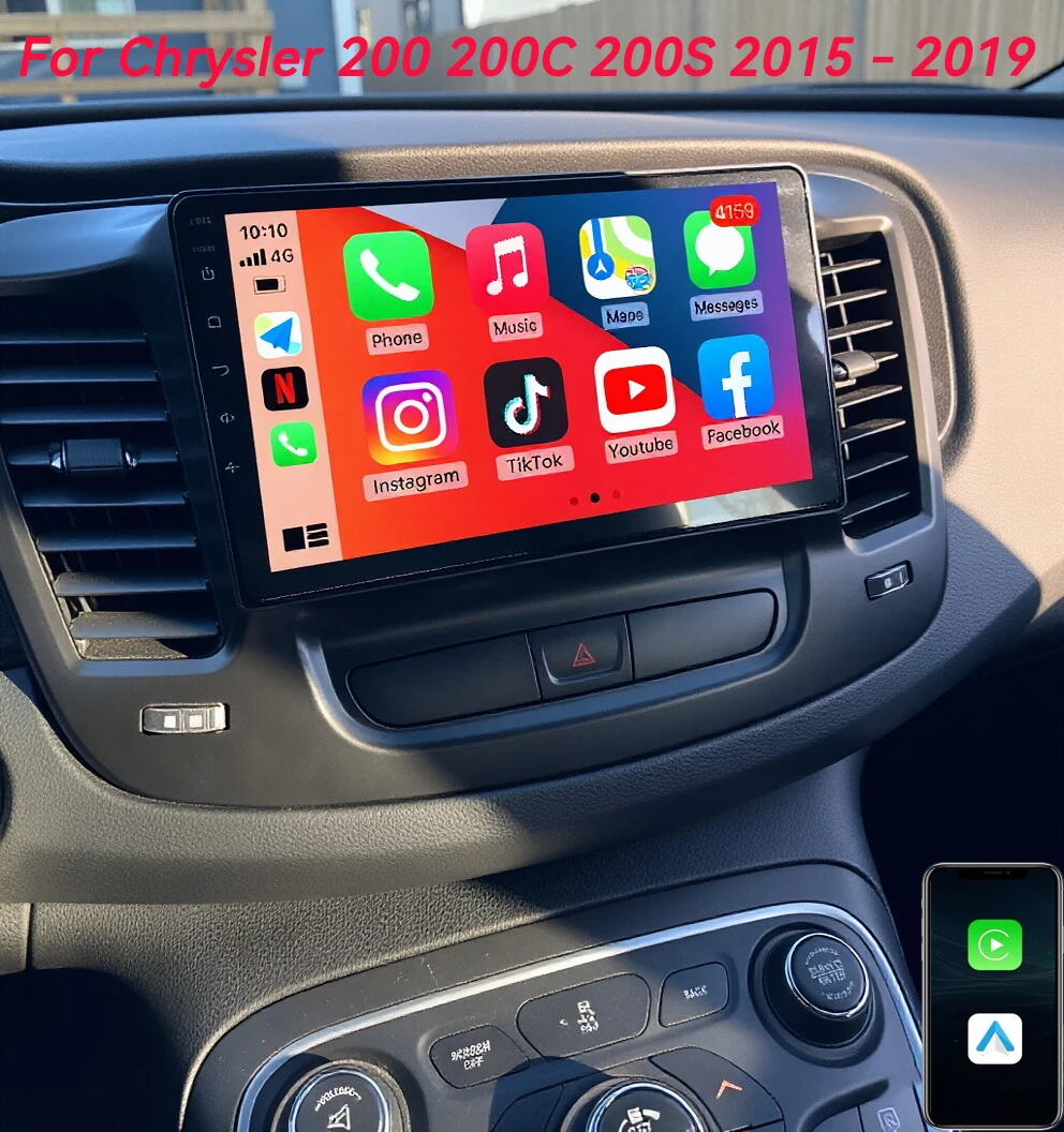 Android 16 Carplay Auto For Chrysler 200 200C 200S 2015 - 2019 BT Car Radio DSP GPS Multimedia Navigation Viedo Player Head Unit
Android 16 Carplay Auto For Chrysler 200 200C 200S 2015 - 2019 BT Car Radio DSP GPS Multimedia Navigation Viedo Player Head Unit