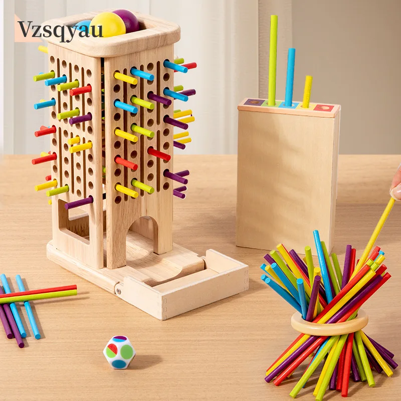 New 3in1 Wooden Stick and Tower Game Arithmetic Early Education Montessori Toys Thinking Training Parent-child Interactive Toys
New 3in1 Wooden Stick and Tower Game Arithmetic Early Education Montessori Toys Thinking Training Parent-child Interactive Toys