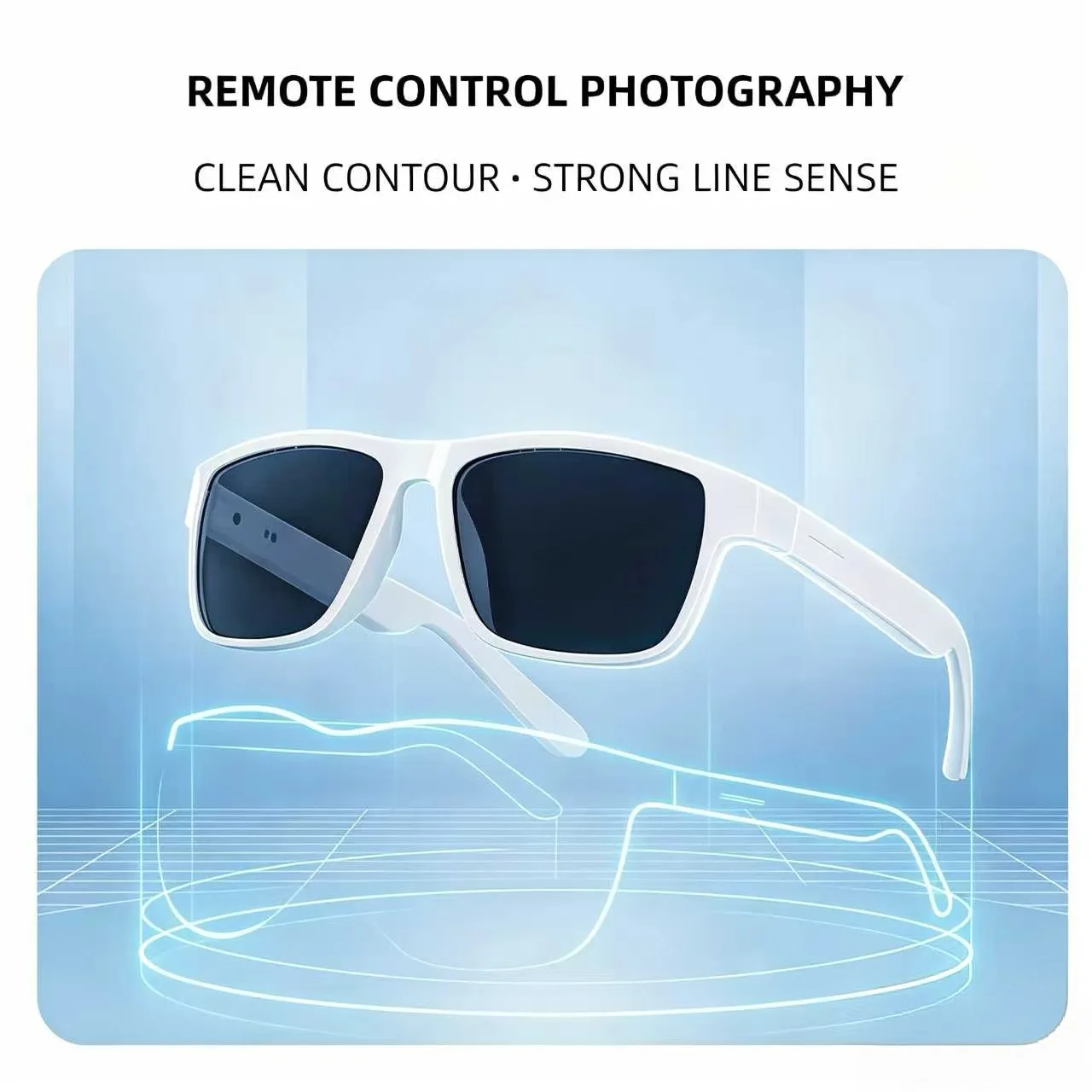 Smart Glasses with Audio Call Music Player APP Control Remote Camera Voice Assistant Online Translation Sports Sunglasses
Smart Glasses with Audio Call Music Player APP Control Remote Camera Voice Assistant Online Translation Sports Sunglasses