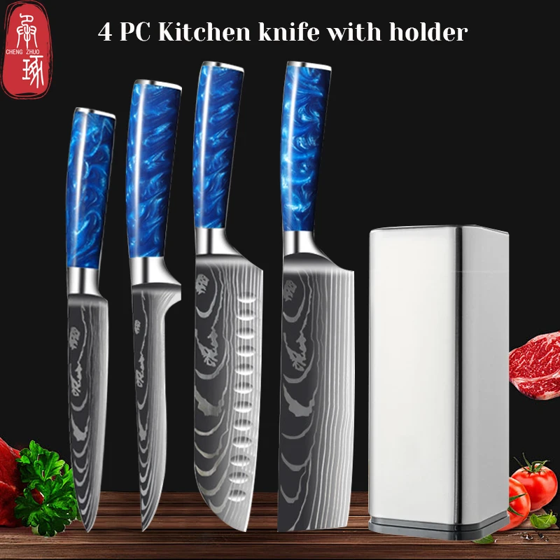 Kitchen Knife Set Damascus Laser Chef Knives Japanese Cooking Knives Resin Handle Professional Kitchen Boning Knife Holder
Kitchen Knife Set Damascus Laser Chef Knives Japanese Cooking Knives Resin Handle Professional Kitchen Boning Knife Holder