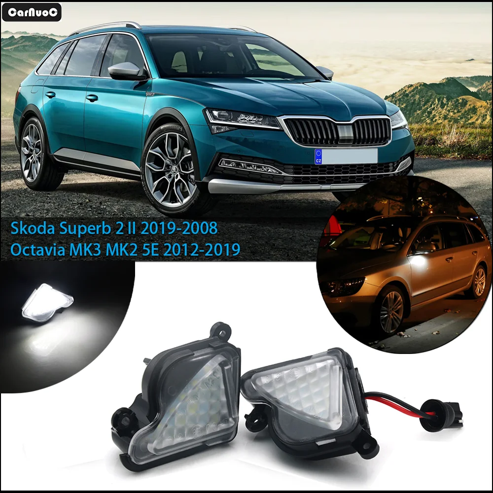2Pcs LED Rearview Mirror Light Super Bright Premium For Skoda Superb 2 II 2008-2019 Octavia MK3 5E Phase 2 2009-2019
2Pcs LED Rearview Mirror Light Super Bright Premium For Skoda Superb 2 II 2008-2019 Octavia MK3 5E Phase 2 2009-2019