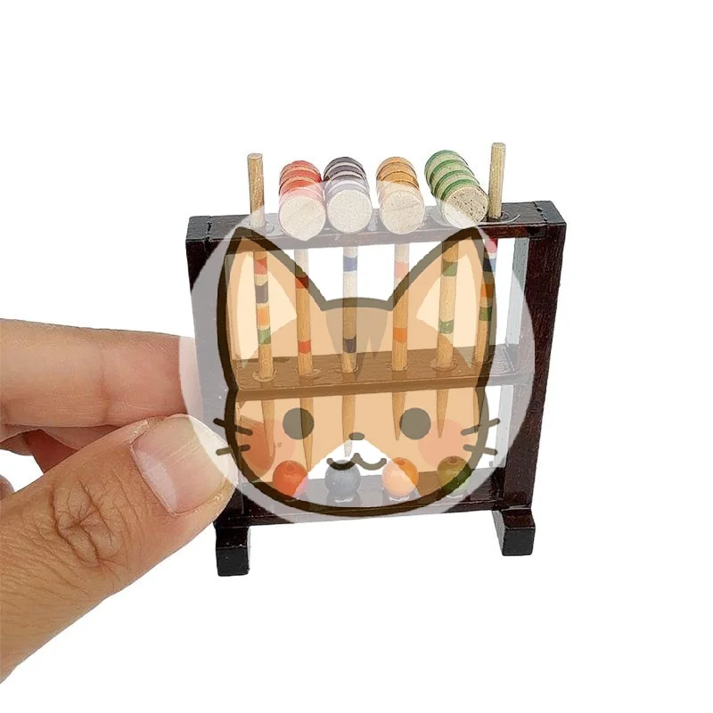 1/12 Dollhouse Simulation Wooden Croquet Stand Doll Home Outdoor Game Ornaments Dolls House Micro Scene Decoration Props
1/12 Dollhouse Simulation Wooden Croquet Stand Doll Home Outdoor Game Ornaments Dolls House Micro Scene Decoration Props