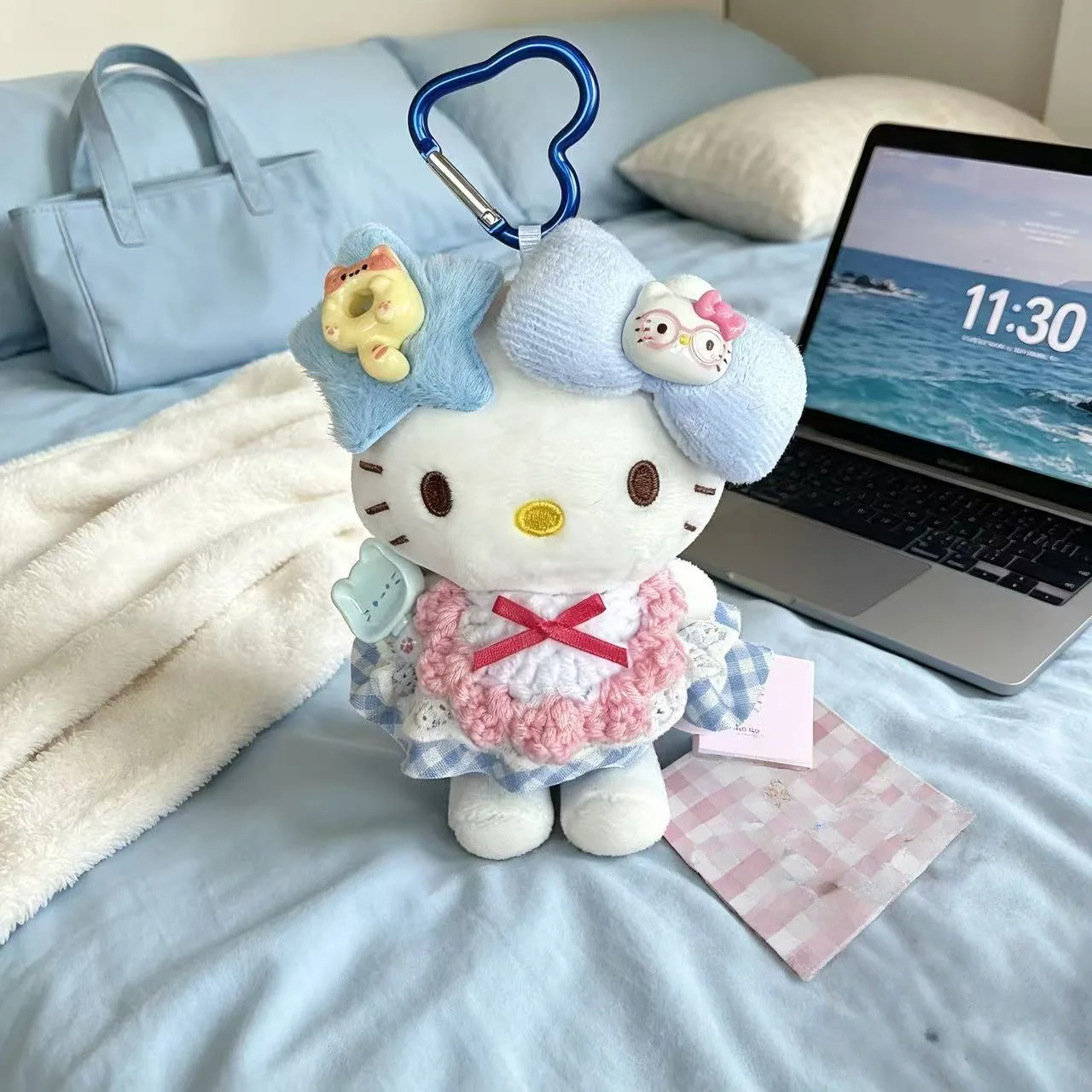 Sanrio Hello Kitty Blue Star Series Soft Plush Filling Doll Keychain Decoration Backpack Hanging Ornaments Girl's Birthday Gift
Sanrio Hello Kitty Blue Star Series Soft Plush Filling Doll Keychain Decoration Backpack Hanging Ornaments Girl's Birthday Gift