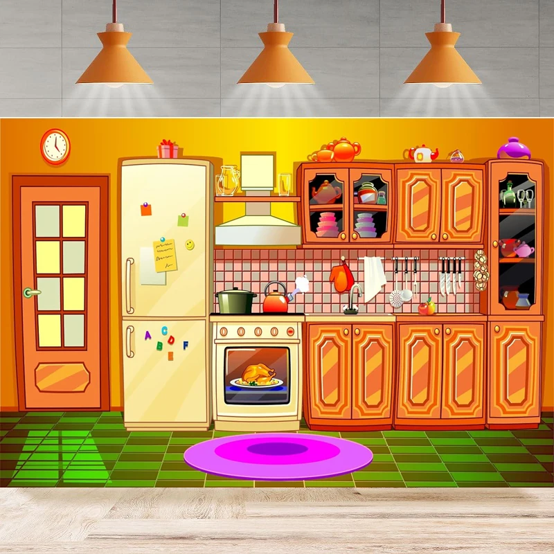 Photography Backdrop For Kids Kitchen for Baking Cooking Party Birthday Poster Background Home Party Backdrop Wall Banner Decor
Photography Backdrop For Kids Kitchen for Baking Cooking Party Birthday Poster Background Home Party Backdrop Wall Banner Decor