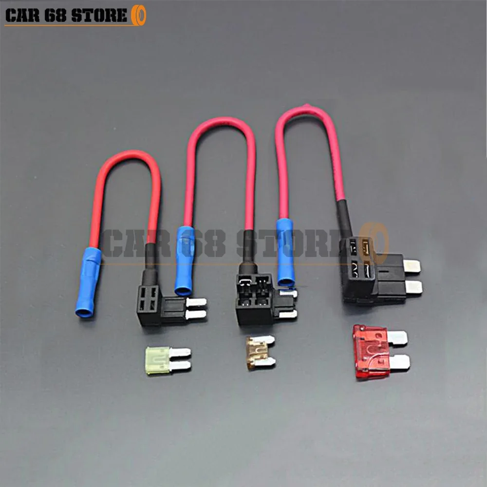 Car Blade Fuse Holder Add-a-circuit TAP Adapter Micro Mini Standard ATM APM Blade Automotive Fuses with 10A AMP Fuse Wire 12V
Car Blade Fuse Holder Add-a-circuit TAP Adapter Micro Mini Standard ATM APM Blade Automotive Fuses with 10A AMP Fuse Wire 12V