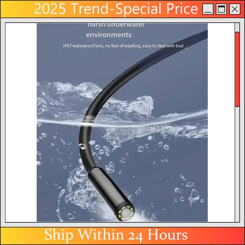 A61Z Deals Industrial Pipeline Endoscope With Light 4.3-Inch LCD HD Digital Camera Handheld Waterproof Sewer Inspection Camera
A61Z Deals Industrial Pipeline Endoscope With Light 4.3-Inch LCD HD Digital Camera Handheld Waterproof Sewer Inspection Camera