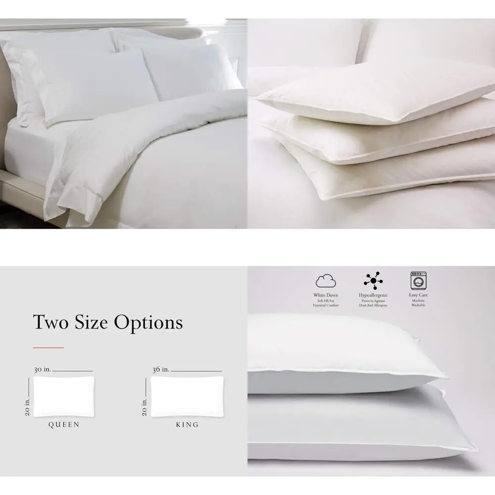 Luxurious White Goose Down Pillow - King Size (20 x 36)
Luxurious White Goose Down Pillow - King Size (20 x 36)
