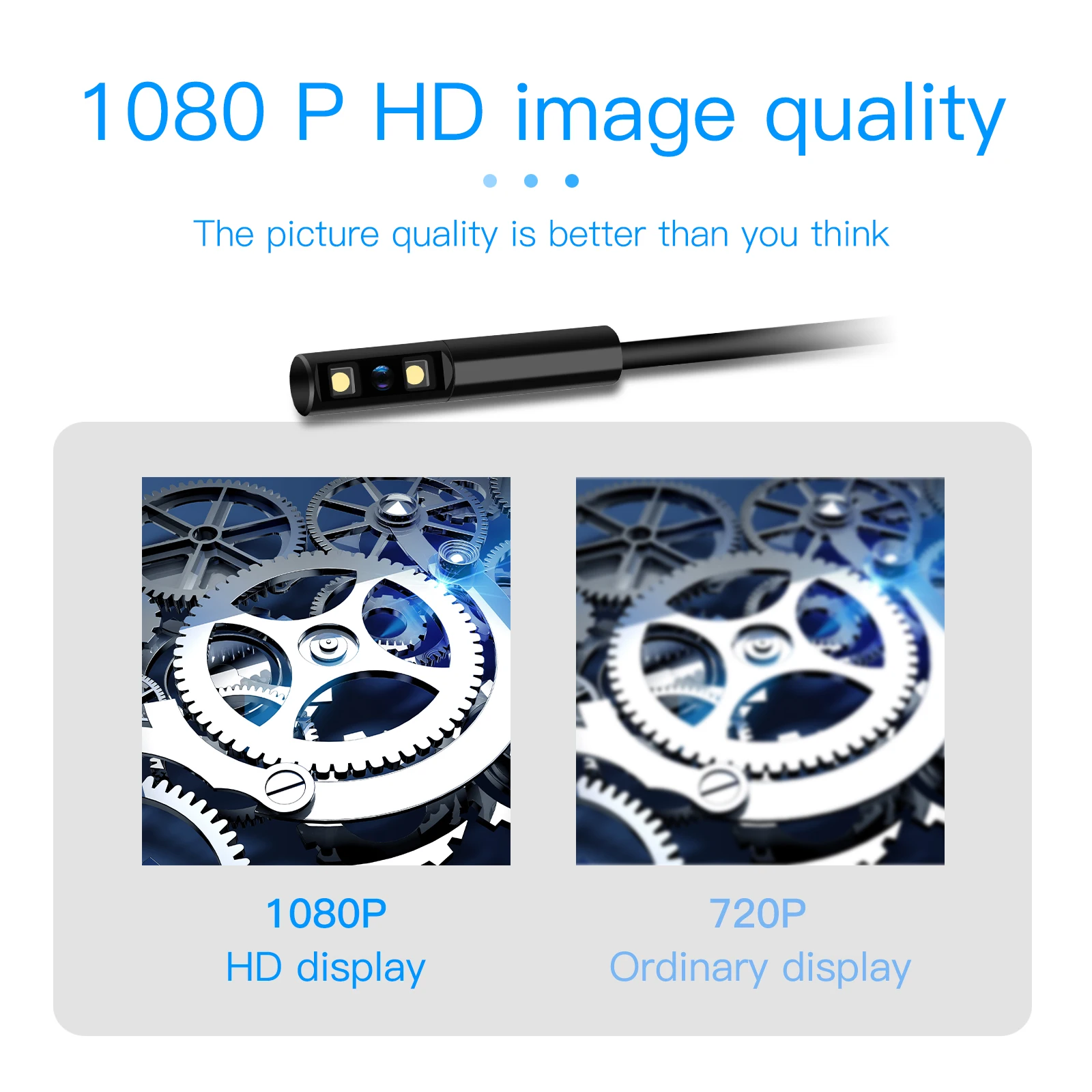 2.4 Inch IPS Screen 2MP 1080P Side View Endoscope Camera Water-proof IP66 Inspection Otoscope Digital Microscope
2.4 Inch IPS Screen 2MP 1080P Side View Endoscope Camera Water-proof IP66 Inspection Otoscope Digital Microscope